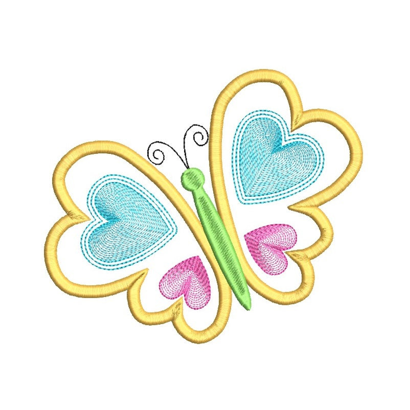 Butterfly Large Applique Machine Embroidery Design