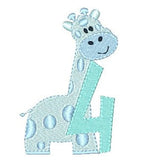 Giraffe machine embroidery design by sweetstitchdesign.com