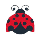 Mini fill stitch ladybug machine embroidery design by sweetstitchdesign.com