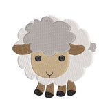 Mini sheep machine embroidery design by sweetstitchdesign.com