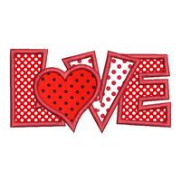 Love word applique machine embroidery design by sweetstitchdesign.com