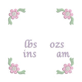 Baby birth template machine embroidery design by sweetstitchdesign.com