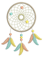 Dream catcher machine embroidery design by sweetstitchdesign.com