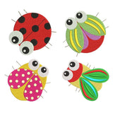 Cute bug machine embroidery designs by sweetstitchdesign.com