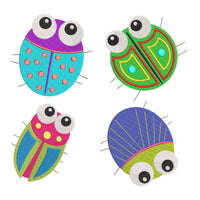 Cute bug machine embroidery designs by sweetstitchdesign.com