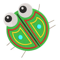 Cute mini bug machine embroidery design by sweetstitchdesign.com