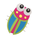 Cute mini bug machine embroidery design by sweetstitchdesign.com