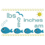 Baby Birth Announcement -Template Embroidery Design by sweetstitchdesign.com