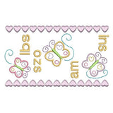 Baby birth announcement template machine embroidery design by sweetstitchdesign.com