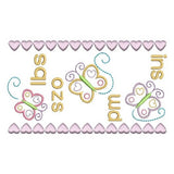 Baby birth announcement template machine embroidery design by sweetstitchdesign.com