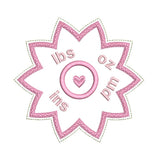 Baby birth announcement template machine embroidery design by sweetstitchdesign.com