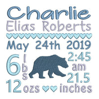 Baby Birth Announcement - Customised (F609-65)