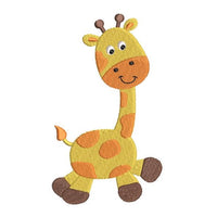 Cute giraffe machine embroidery design by sweetstitchdesign.com