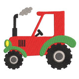 Tractor machine embroidery design by sweetstitchdesign.com
