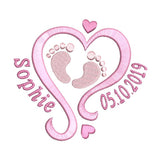 Baby birth announcement template by sweetstitchdesign.com