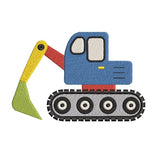 Excavator machine embroidery design by sweetstitchdesign.com