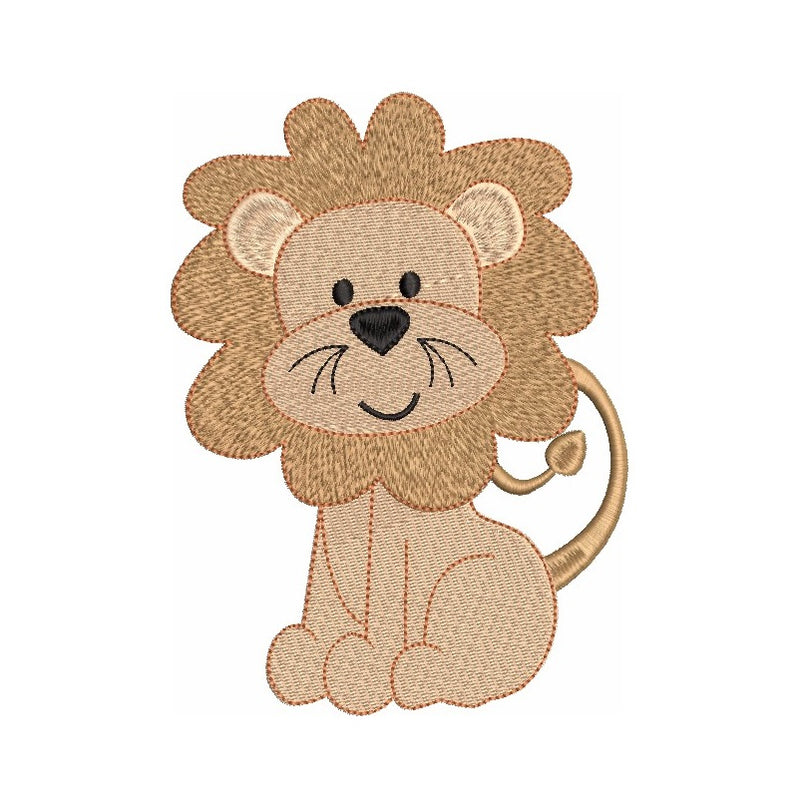 Birthday Lion with Balloons (optional mylar) Sketch Machine Embroidery  Design File 4x4 5x7 6x10 - Lynnie Pinnie.com Instant download and free  applique machine embroidery designs in PES, HUS, JEF, DST, EXP, VIP