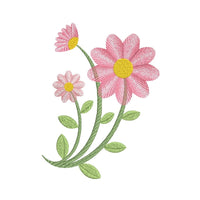 Ripple flower machine embroidery design by sweetstitchdesign.com