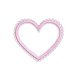 Lacey heart applique machine embroidery design by sweetstitchdesign.com