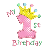 My 1st Birthday Applique by sweetstitchdesign.com