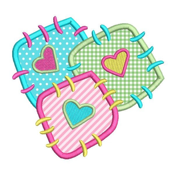 Patch applique machine embroidery design by sweetstitchdesign.com