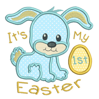 My 1st Easter applique machine embroidery design by sweetstitchdesign.com