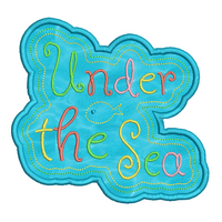 Under the sea applique machine embroidery design by sweetstitchdesign.com