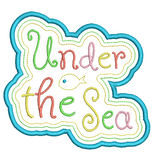 Under the sea applique machine embroidery design by sweetstitchdesign.com