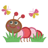 Caterpillar machine embroidery design by sweetstitchdesign.com