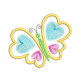 Butterfly applique machine embroidery design by sweetstitchdesign.com