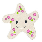 Starfish machine embroidery design by sweetstitchdesign.com
