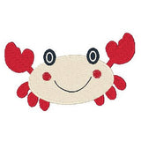 Cute crab machine embroidery design by sweetstitchdesign.com