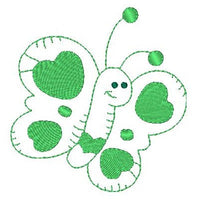 Butterfly machine embroidery design by sweetstitchdesign.com