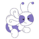 Little bee machine embroidery design by sweetstitchdesign.com