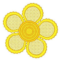 Floral machine embroidery design by sweetstitchdesign.com