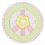 Peace sign machine embroidery design by sweetstitchdesign.com