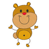 Cute bear machine embroidery design by sweetstitchdesign.com