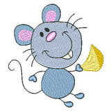 Cute mouse machine embroidery design by sweetstitchdesign.com