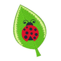 Ladybug machine embroidery design by sweetstitchdesign.com