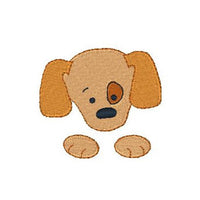 Pocket puppy machine embroidery design by sweetstitchdesign.com
