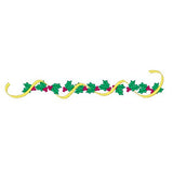 Christmas Holly Border machine embroidery design by sweetstitchdesign.com