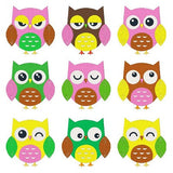 Expressive Owls Set of machine embroidery designs by sweetstitchdesign.com