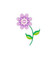 Floral machine embroidery design by sweetstitchdesign.com