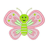 Butterfly machine embroidery design by sweetstitchdesign.com