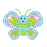 Butterfly machine embroidery design by sweetstitchdesign.com