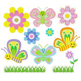 Lovely Butterflies set of 11 machine embroidery designs by sweetstitchdesign.com