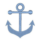 Ship's anchor machine embroidery design by sweetstitchdesign.com