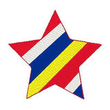 Nautical star machine embroidery design by sweetstitchdesign.com
