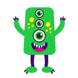 Silly monster machine embroidery design by sweetstitchdesign.com