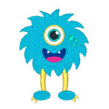 Silly monster machine embroidery design by sweetstitchdesign.com